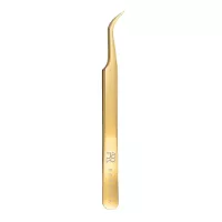 Сверхточный пинцет Barbara серия Gold Touch изогнутый