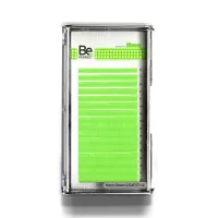 Цветные ресницы Be Perfect Neon Green MIX 16 линий