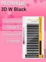 Ресницы Миксы Пучки Nagaraku 3DW Black