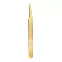 Сверхточный пинцет Barbara серия Gold, тип "крючок"